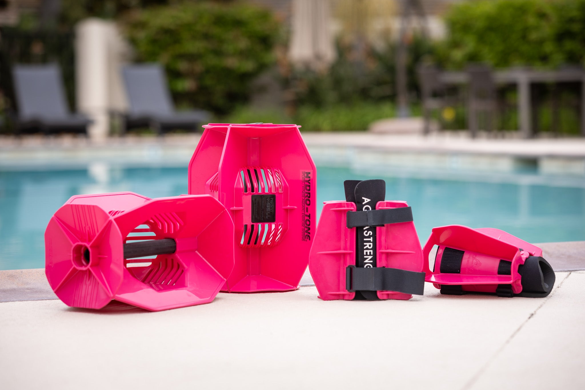 Hydro-Tone Hydro-Bell & Aquastrength Fin Aquatic Fitness System – Water Resistance Training